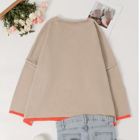 ***NEW STYLE ALERT! PEACE SIGN OVERSIZED SWEATER - Picture 4 of 6